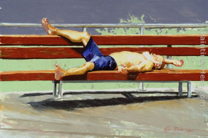 Unguarded Moment painting - Rhoda Yanow Unguarded Moment art painting